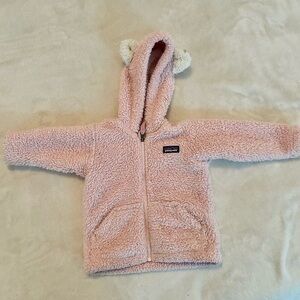 *PATAGONIA* Baby Girl Fleece Hoodie size 6-12 months